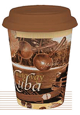Coffee Cuba - hrnek se silikonov�m v��kem