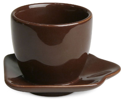 Tazza Uno/ Chocolate - mini��lek s pod��lkem