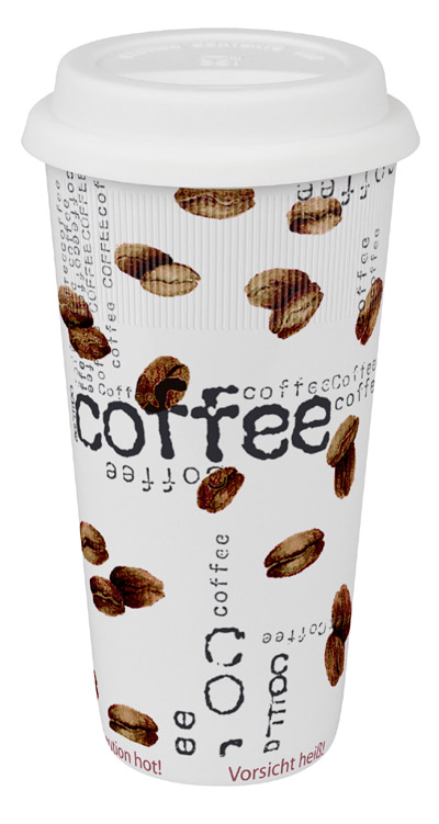 Coffee Collage - xxl hrnek se silikon.v��kem