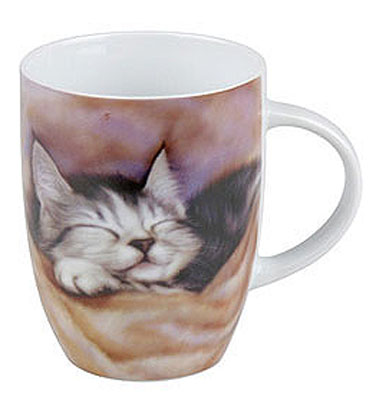 Sleeping kitten - mug