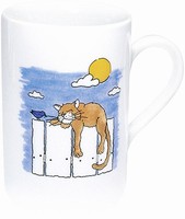 Cat by day - mug