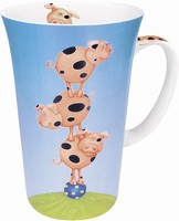 Stacked - pigs - mug