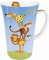 Stacked - wild cats - mega mug