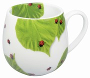 Ladybird on leaves - snuggle mug