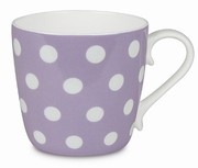 Colours/Polka dots/lilac - hrnek