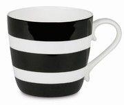 Colours/Polka stripes/black - hrnek