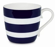 Colours/Polka stripes/dark blue - hrnek