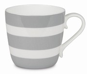 Colours/Polka stripes/grey - hrnek
