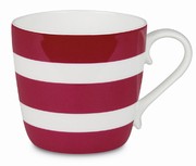 Colours/Polka stripes/ruby - hrnek