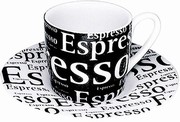 Writting on black - espresso