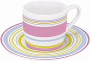 Polka stripes - expresso