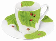 Ladybird on leaves - espresso