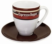 Coffee Bar/K�vov� pruhy - espresso doppio ��lek s pod��lkem