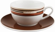 Caf� Latt�/K�vov� pruhy - ��lek s pod��lkem