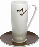 Latte Macchiato/K�vov� logo - ��lek s pod��lkem