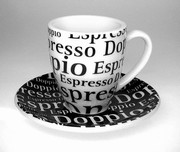 Coffee Bar/Písmo - espresso doppio álek s podálkem