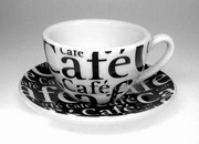 Coffee Bar/P�smo - caf� cr�me ��lek s pod��lkem