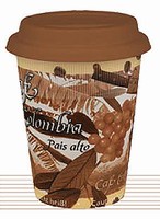 Coffee Colombia - hrnek se silikonov�m v��kem