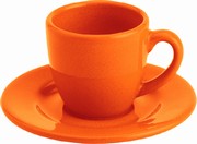Espresso set/Oran�ov� - ��lek a pod��lek