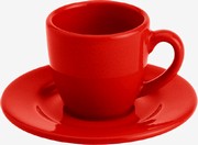 Espresso set/�erven� - ��lek a pod��lek