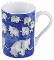 Chain of elephats blue - minipresso