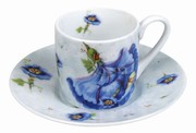Flower firies - blue - espresso