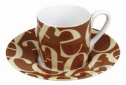 Script beige - espresso