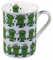 Frogs - blue - mug