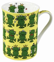 Frogs - yellow - mug