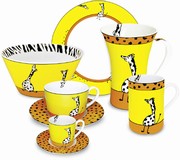 Giraffes set/�irafy - 4hrnky, tal��ek a miska