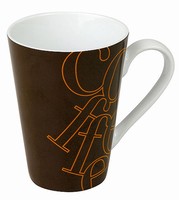 Two Colour Outline Coffee - hrnek